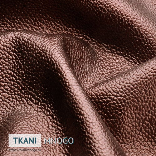 Фото материала A-65(арт.) Кожа искусственная - внешний вид, цвет коричневый, рисунок однотонный, производитель Китай