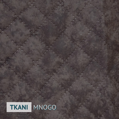 Фото обивки велюра “НТ1811С-19” (ромб коричневый)