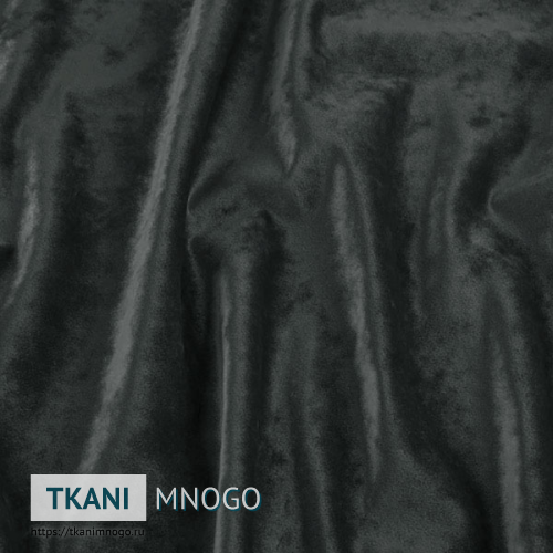Фото ткани велюра “15” (однотонный серый)