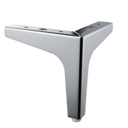 Опора угол прямой М012 Н130 Хром - Опоры мебельные