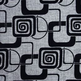 Рогожка С флоком - 261-1 (серый) - Материал С флоком (Рогожка)